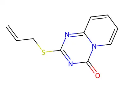 2-(Allylsulfanyl)-4H-pyrido[1,2-a](1,3,5)triazin-4-one structure