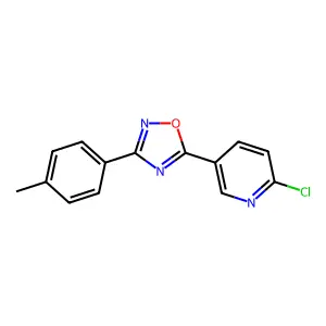 2-Chloro-5-(3-(4-methylphenyl)-1,2,4-oxadiazol-5-yl)pyridine structure