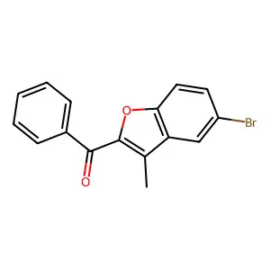 (5-Bromo-3-methyl-1-benzofuran-2-yl)(phenyl)methanone structure