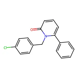 1-(4-chlorobenzyl)-6-phenyl-2(1H)-pyridinone structure