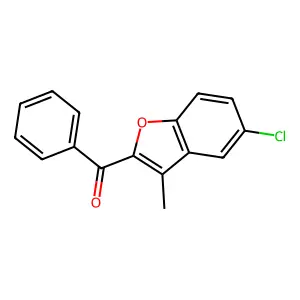 (5-Chloro-3-methyl-1-benzofuran-2-yl)(phenyl)methanone structure