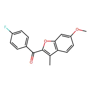 (4-Fluorophenyl)(6-methoxy-3-methyl-1-benzofuran-2-yl)methanone structure