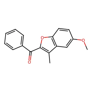 (5-Methoxy-3-methyl-1-benzofuran-2-yl)(phenyl)methanone structure