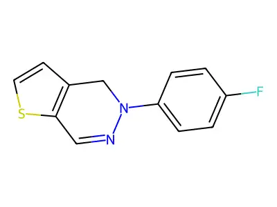 5-(4-Fluorophenyl)-4,5-dihydrothieno[2,3-d]pyridazine structure