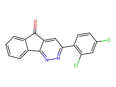 3-(2,4-dichlorophenyl)-5H-indeno[1,2-c]pyridazin-5-one structure