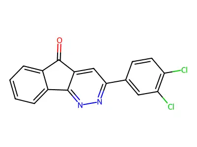 3-(3,4-dichlorophenyl)-5H-indeno[1,2-c]pyridazin-5-one structure