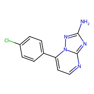 7-(4-Chlorophenyl)[1,2,4]triazolo[1,5-a]pyrimidin-2-amine structure