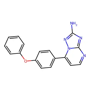7-(4-Phenoxyphenyl)-[1,2,4]triazolo[1,5-a]pyrimidin-2-amine structure