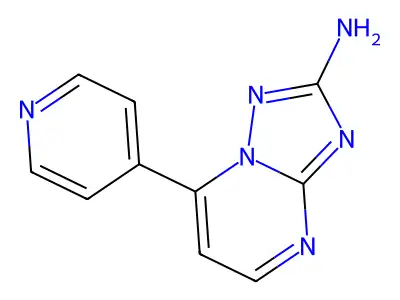 7-(4-Pyridinyl)[1,2,4]triazolo[1,5-a]pyrimidin-2-amine structure