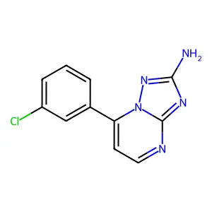 7-(3-Chlorophenyl)-[1,2,4]triazolo[1,5-a]pyrimidin-2-amine structure