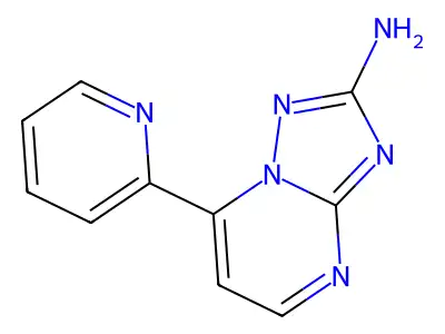 7-(Pyridin-2-yl)-[1,2,4]triazolo[1,5-a]pyrimidin-2-amine structure