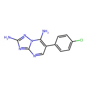 6-(4-Chlorophenyl)-[1,2,4]triazolo[1,5-a]pyrimidine-2,7-diamine structure