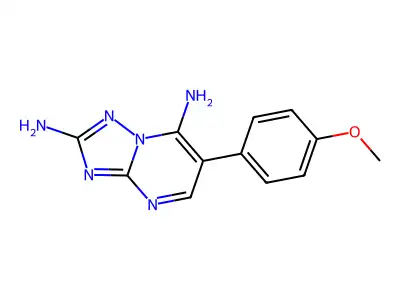6-(4-Methoxyphenyl)-[1,2,4]triazolo[1,5-a]pyrimidine-2,7-diamine structure