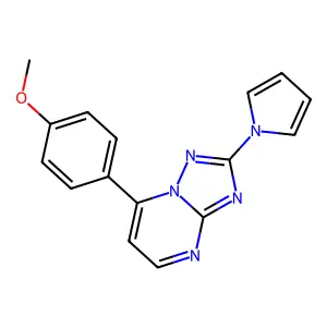 7-(4-Methoxyphenyl)-2-(1-pyrrolyl)-[1,2,4]triazolo[1,5-a]pyrimidine structure