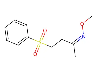 4-(benzenesulfonyl)-N-methoxybutan-2-imine structure