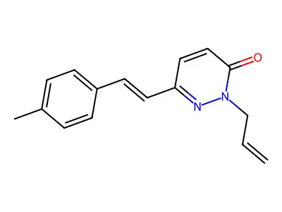 6-[2-(4-Methylphenyl)ethenyl]-2-prop-2-enylpyridazin-3-one structure