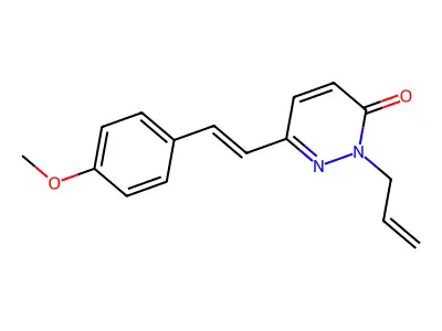 6-[2-(4-Methoxyphenyl)ethenyl]-2-prop-2-enylpyridazin-3-one structure