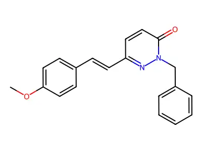 2-Benzyl-6-[2-(4-methoxyphenyl)ethenyl]pyridazin-3-one structure
