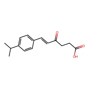 4-Oxo-6-[4-(propan-2-yl)phenyl]hex-5-enoic acid structure