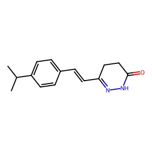 3-[2-(4-propan-2-ylphenyl)ethenyl]-4,5-dihydro-1H-pyridazin-6-one structure