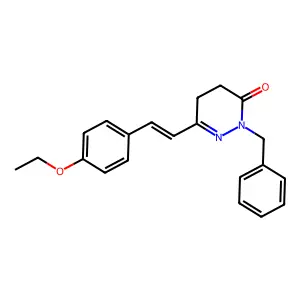 2-Benzyl-6-[2-(4-ethoxyphenyl)ethenyl]-4,5-dihydropyridazin-3(2H)-one structure