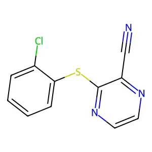 3-[(2-Chlorophenyl)sulfanyl]-2-pyrazinecarbonitrile structure