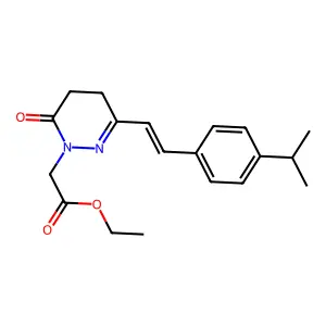 ethyl 2-[3-(4-isopropylstyryl)-6-oxo-5,6-dihydro-1(4H)-pyridazinyl]acetate structure