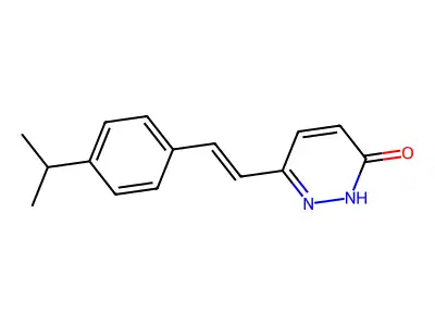 3-[2-(4-propan-2-ylphenyl)ethenyl]-1H-pyridazin-6-one structure