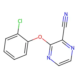 3-(2-Chlorophenoxy)pyrazine-2-carbonitrile structure