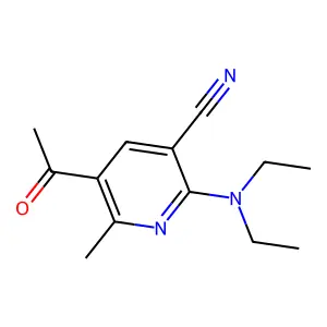 5-Acetyl-2-(diethylamino)-6-methylnicotinonitrile structure