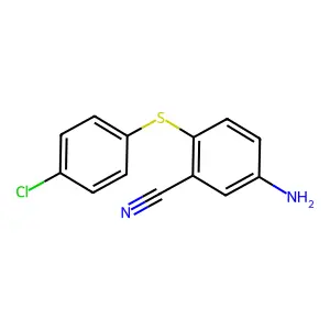 5-Amino-2-[(4-chlorophenyl)sulfanyl]benzenecarbonitrile structure