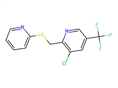 3-Chloro-2-[(2-pyridinylsulfanyl)methyl]-5-(trifluoromethyl)pyridine structure