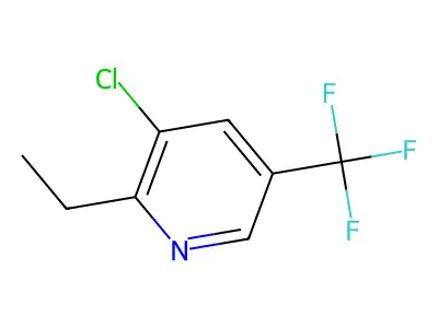 3-Chloro-2-ethyl-5-(trifluoromethyl)pyridine structure