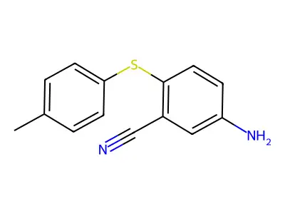 5-Amino-2-[(4-methylphenyl)sulfanyl]benzenecarbonitrile structure