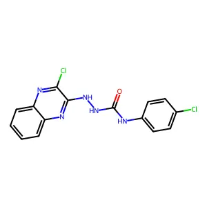 1-(4-Chlorophenyl)-3-[(3-chloroquinoxalin-2-yl)amino]urea structure