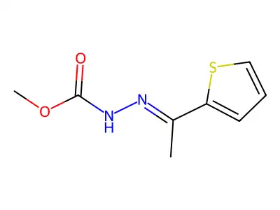 N'-[1-(thiophen-2-yl)ethylidene]methoxycarbohydrazide structure
