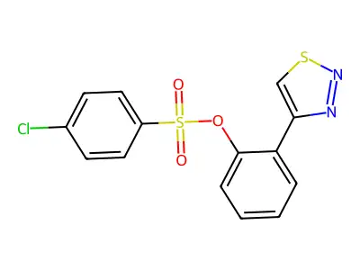 2-(1,2,3-Thiadiazol-4-yl)phenyl 4-chlorobenzenesulfonate structure