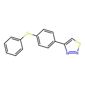 4-[4-(Phenylsulfanyl)phenyl]-1,2,3-thiadiazole structure