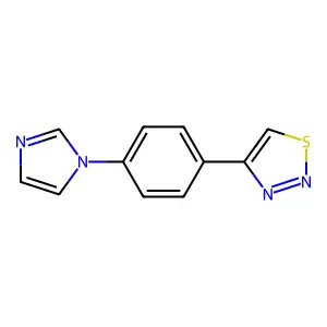 4-[4-(1H-imidazol-1-yl)phenyl]-1,2,3-thiadiazole structure