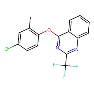 4-(4-Chloro-2-methylphenoxy)-2-(trifluoromethyl)quinazoline structure
