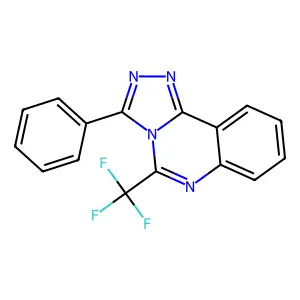 3-Phenyl-5-(trifluoromethyl)(1,2,4)triazolo[4,3-c]quinazoline structure