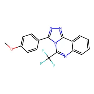 3-(4-Methoxyphenyl)-5-(trifluoromethyl)-[1,2,4]triazolo[4,3-c]quinazoline structure