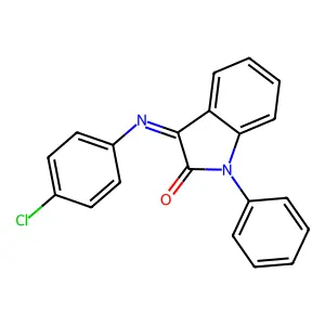 3-(4-Chlorophenyl)imino-1-phenylindol-2-one structure
