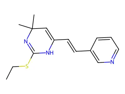 2-(Ethylsulfanyl)-6,6-dimethyl-4-[2-(pyridin-3-yl)ethenyl]-1,6-dihydropyrimidine structure