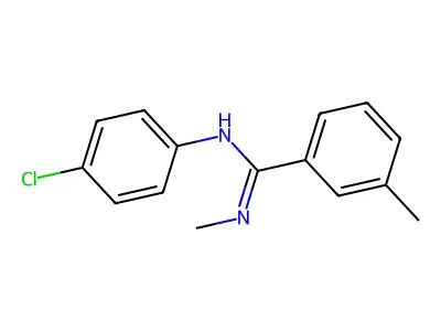 N-(4-chlorophenyl)-N',3-dimethylbenzenecarboximidamide structure