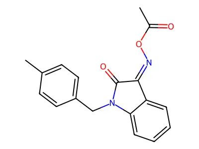 [[1-[(4-Methylphenyl)methyl]-2-oxoindol-3-ylidene]amino] acetate structure