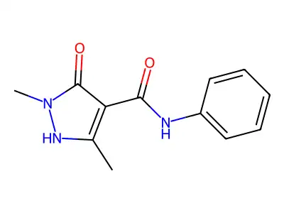 5-hydroxy-1,3-dimethyl-N-phenyl-1H-pyrazole-4-carboxamide structure