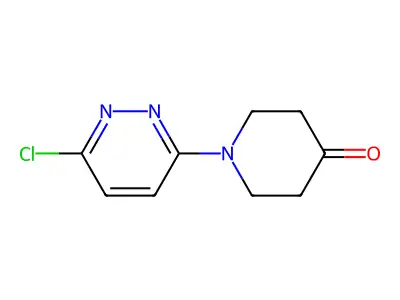1-(6-Chloropyridazin-3-yl)piperidin-4-one structure