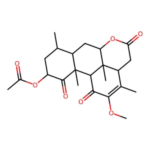 Picrasin B acetate structure