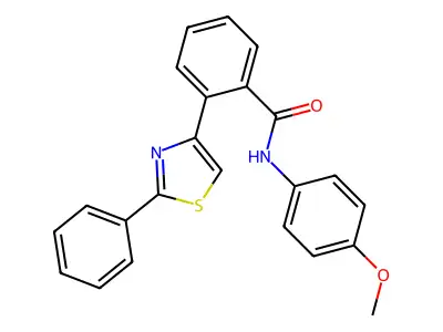 N-(4-methoxyphenyl)-2-(2-phenyl-1,3-thiazol-4-yl)benzamide structure